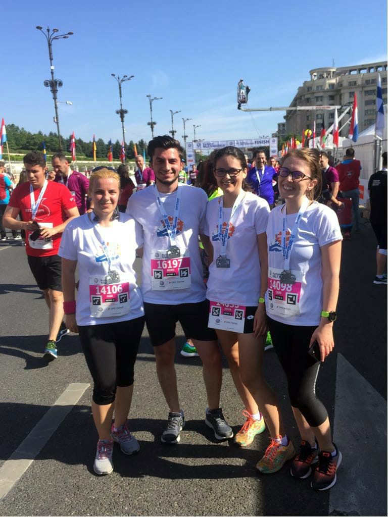 Accace Romania runners at Bucharest Half Marathon, supporting the “Planting good deeds in Romania” NGO