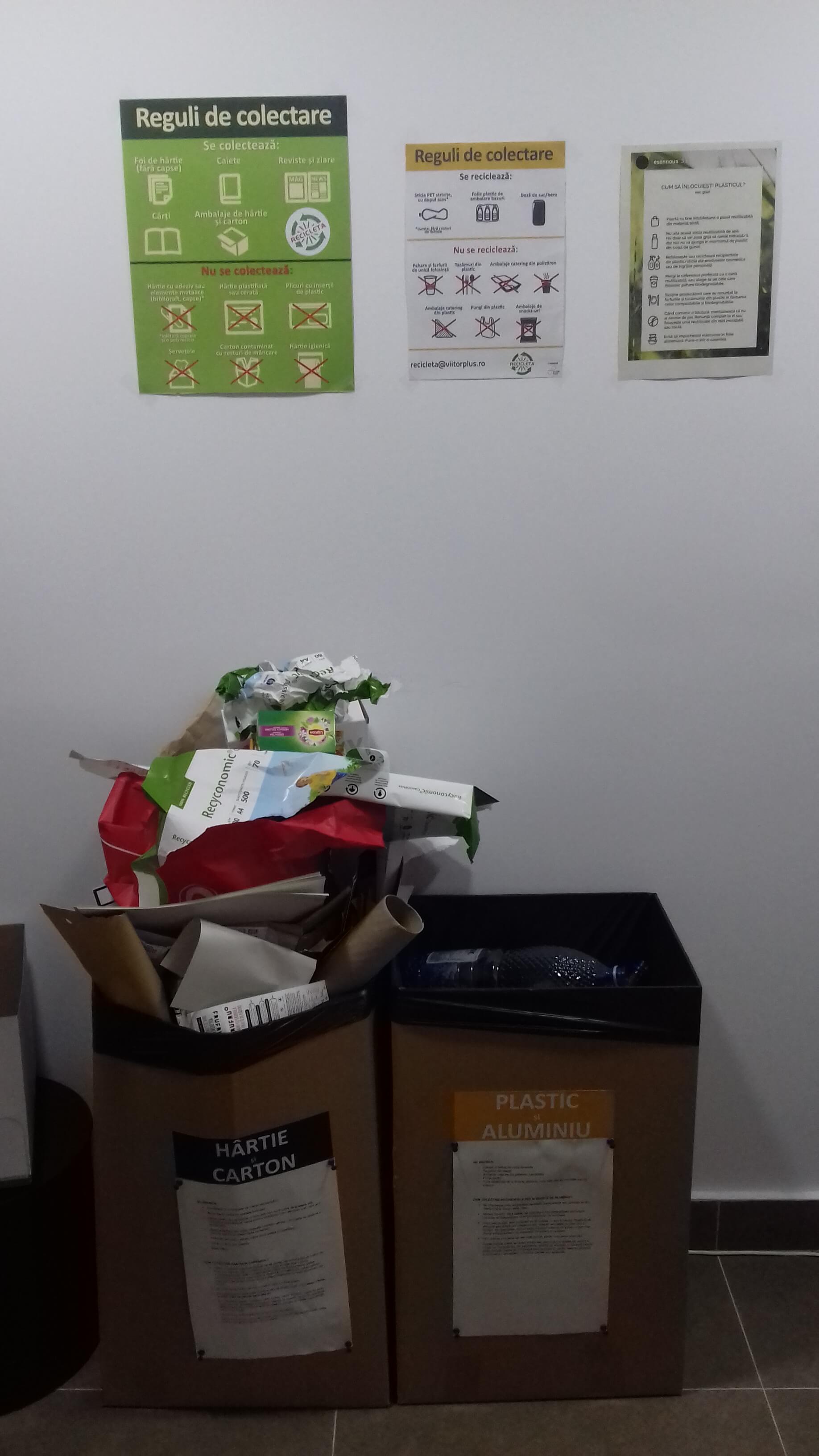 Separate office waste collection with the help of “Recicleta” program in Accace Romania CSR